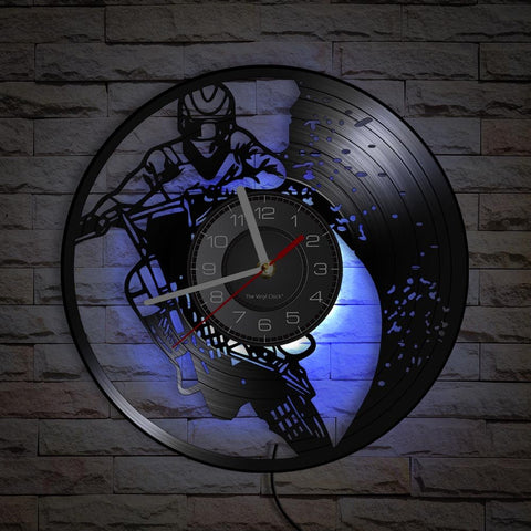 Horloge Murale Moto Cross<br> Roue Arrière (LED) - Antre du Motard