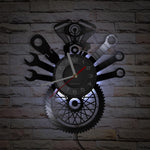 Horloge Murale Moto Outils du Motard (LED)