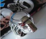 Bague Biker Alien Predator (en Argent)