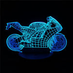 Lampe Moto Sportive 3D (LED)