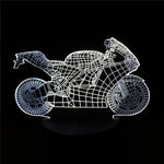 Lampe Moto Sportive 3D (LED)