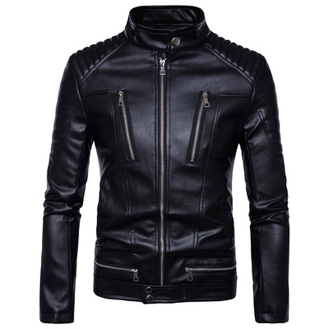 Blouson Biker Elegant en Simili Cuir - Antre du Motard