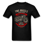 T-Shirt Moto Two Wheels Forever Noir XXXL