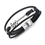 Bracelet Motard Instrument de Musique (Cuir)