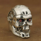 Bague Biker Terminator (en Argent)