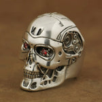 Bague Biker Terminator (en Argent)