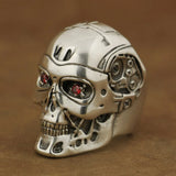 Bague Biker Terminator (en Argent)