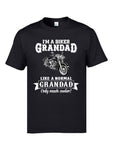 T-Shirt Moto Grand-Père Motard en Noir XXXL