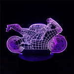 Lampe Moto Sportive 3D (LED)