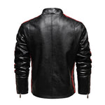 Veste Biker Racing Vintage Noir (Simili Cuir)