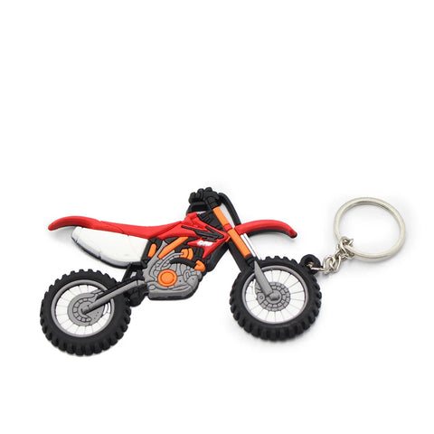 Porte Clé Moto Cross<br> en Caoutchouc