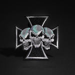 Patch Biker Croix Têtes de Mort