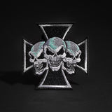 Patch Biker Croix Têtes de Mort