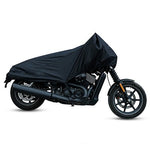 Demi-Housse Moto Waterproof Noir M-220x95x55cm