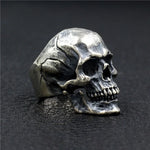 Bague Biker Tête de Mort (en Argent)