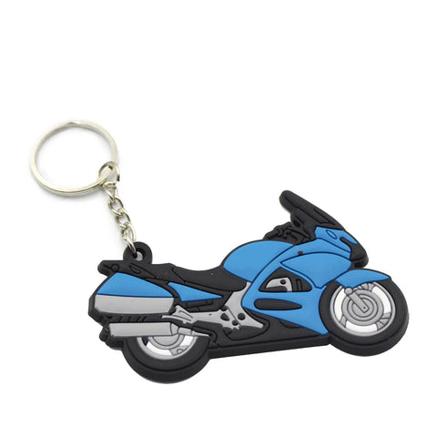 Porte Clé Moto Routière Touring<br> en Caoutchouc