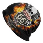 Bonnet Biker Blason Route 66 et Tête de Mort Default Title