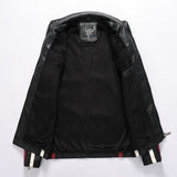 Veste Biker Racing Vintage Noir (Simili Cuir)