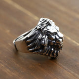 Bague Biker Lion (en Argent)