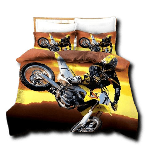 Housse de Couette Moto<br> Acrobatie Moto Cross
