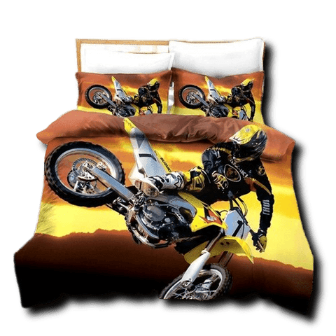 Housse de Couette Moto<br> Acrobatie Moto Cross - Antre du Motard