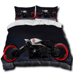 Housse de Couette Moto Chopper Futuriste