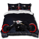 Housse de Couette Moto Chopper Futuriste