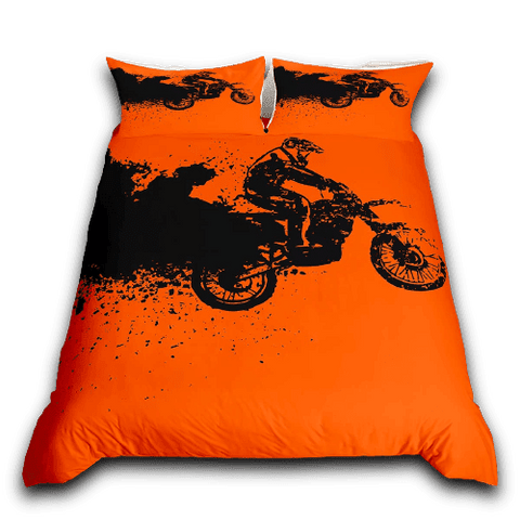 Housse de Couette Moto Cross<br> Fumée d'Echappement