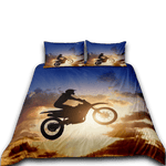 Housse de Couette Moto Cross Journée Ensoleillée