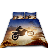 Housse de Couette Moto Cross Journée Ensoleillée