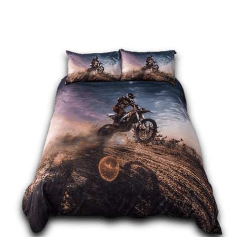 Housse de Couette Moto Cross<br> Terrain de Jeu - Antre du Motard