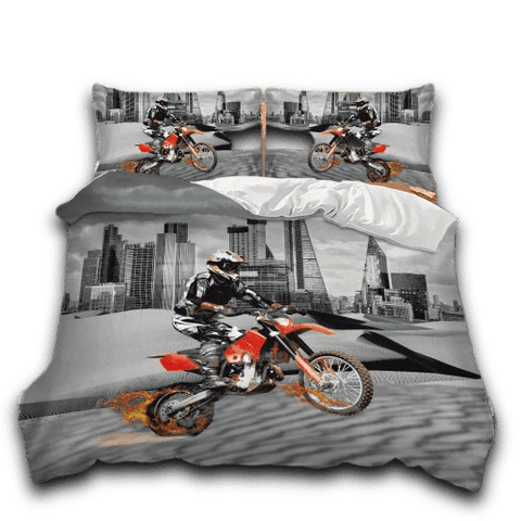 Housse de Couette Moto Cross<br> Wheeling - Antre du Motard