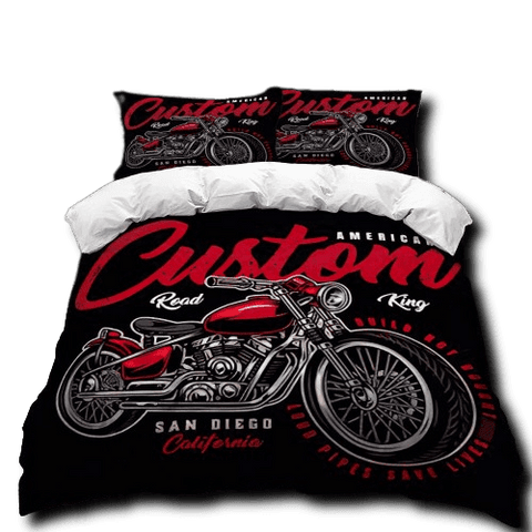 Housse de Couette Moto<br> Custom Vintage