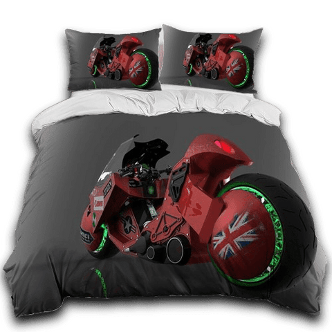 Housse de Couette Moto Futuriste<br> Drapeau Anglais