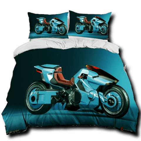 Housse de Couette Moto<br> Ready Player One Bleue