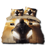 Housse de Couette Moto Sortie Nocturne