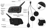 Intercom bluetooth moto V6 Plus 1200M 6 motards