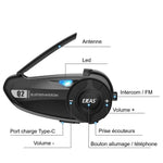 Intercom moto Bluetooth avec commande guidon