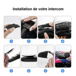 Intercom moto Bluetooth avec commande guidon