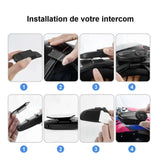 Intercom moto Bluetooth avec commande guidon