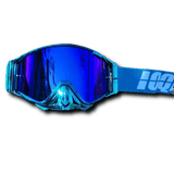 Lunette Moto Cross Ecran Large Full Bleu