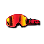 Lunette Moto Cross Ecran Large Full Rouge