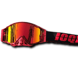 Lunette Moto Cross Rouge avec Ecran Large