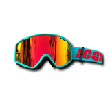 Lunette Moto Cross Turquoise avec Ecran Large