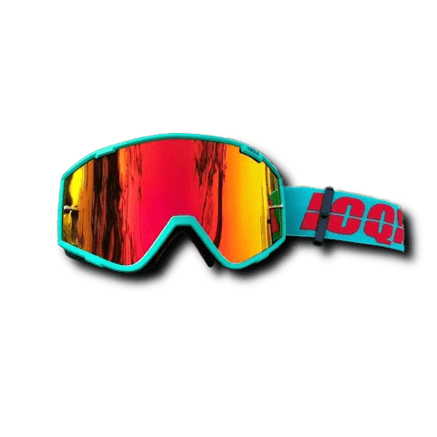 Lunette Moto Cross<br> Turquoise avec Ecran Large