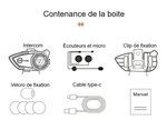 Intercom Moto Bluetooth V5.3