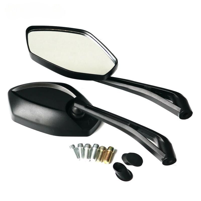 ETOPARS Paire De Rétroviseurs Moto 22mm Aluminium Bleu - Réglables 360° Pour Scooter Et Bicyclette