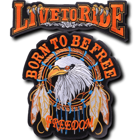 Patch Biker Born To Be Free