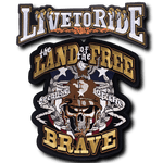 Patch Biker Brave