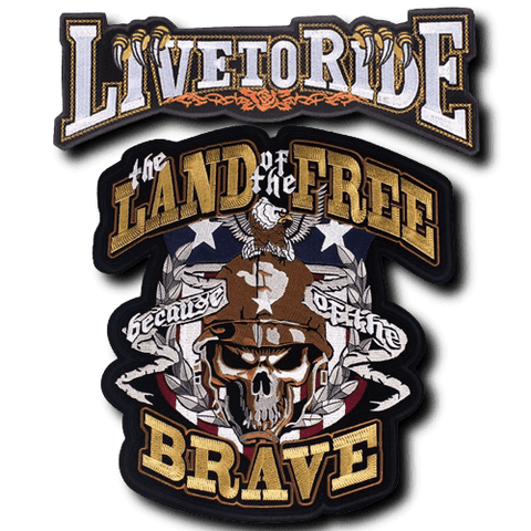 Patch Biker Brave